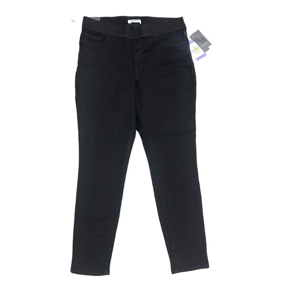 NWT Nine West Womens 14 Black Pull On Jegging Skinny Jean Legging Stretch - Picture 1 of 16